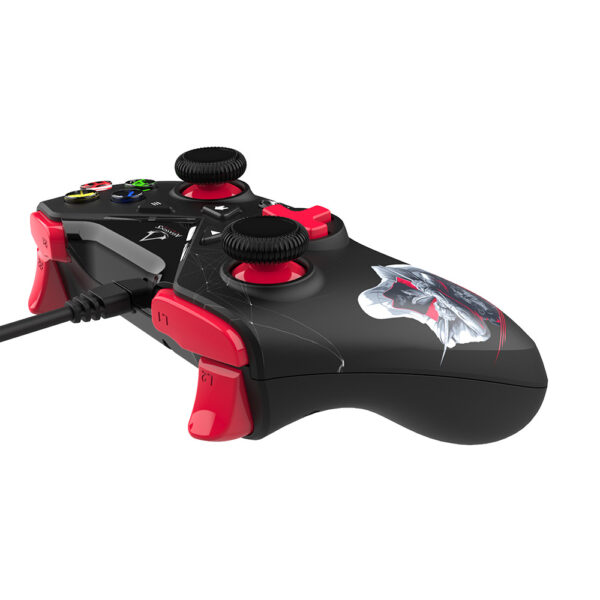 Manette PC - Filaire - Assassin's Creed - Noire et rouge