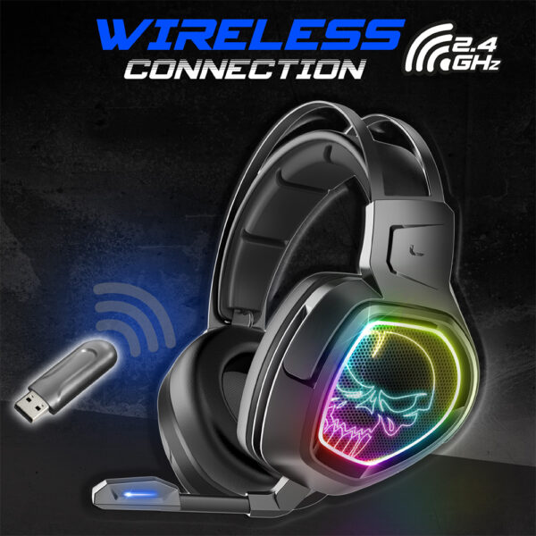 Casque XPERT H1300 avec micro - PS4 / PS5 / Switch / Switch Lite / PC - RGB - Détails connectivité