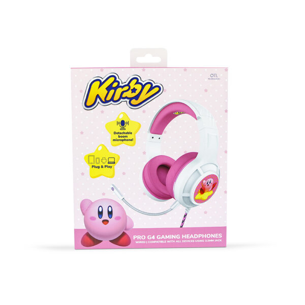 Casque filaire avec micro - PS5 / PS4 / Xbox Series X|S / Switch - Kirby Blanc / Rose - Boite