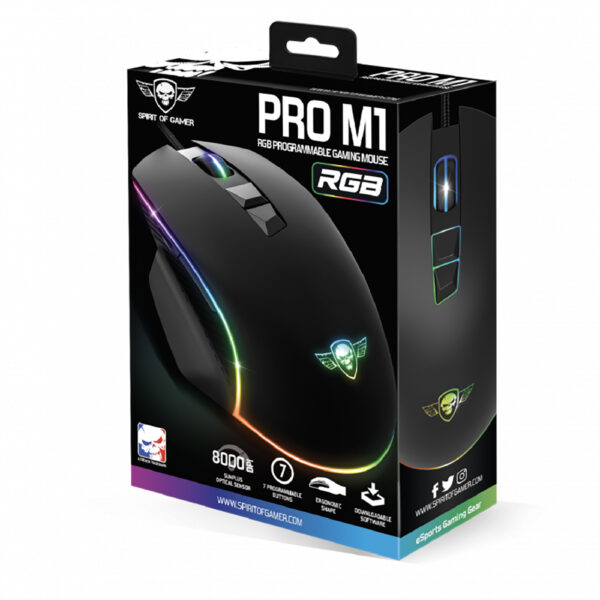 Souris gamer filaire - Spirit Of Gamer - Pro M1 - 8000 DPI