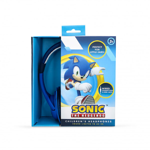 Casque filaire enfant - PS4 / PS5 / Xbox One / Series X / Switch - Sonic avec oreilles - Boite