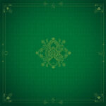 Tapis de jeu de cartes - Vert foncé - Neoprène