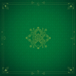 Tapis de jeu de cartes - Vert foncé - Neoprène