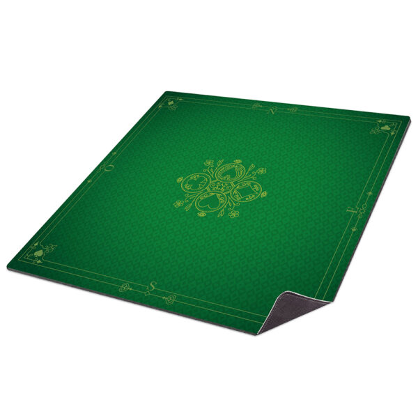 Tapis de jeu de cartes - Vert foncé - Neoprène