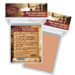 Lot de 100 sleeves saumon mat - 66 x 91 mm
