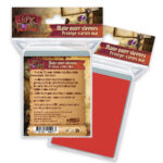 Lot de 100 sleeves rouge mat - 66 x 91 mm