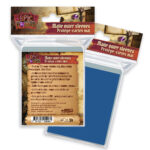 Lot de 100 sleeves bleu mat - 66 x 91 mm