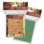 Lot de 100 sleeves vert mat - 66 x 91 mm
