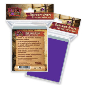 Lot de 100 sleeves violet mat - 66 x 91 mm