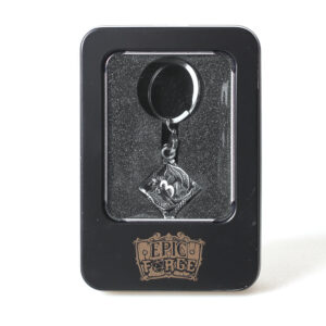 Porte-clé D6 - Lot de 7 mini dés (5mm) - Argent