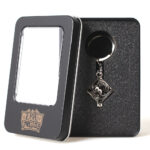 Porte-clé D6 - Lot de 7 mini dés (5mm) - Argent