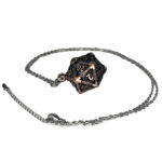 Porte-clé D20 - Lot de 7 mini dés (5mm) - Vieux rose