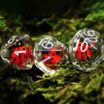 Lot de 7 dés - Résine - Coccinelle