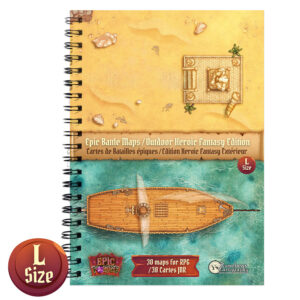 Livre plateau de jeu : extérieur Heroic Fantasy (A4)