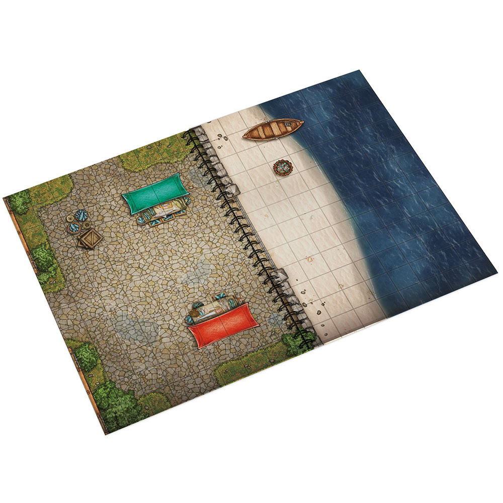 Livre plateau de jeu : extérieur Heroic Fantasy (A4)