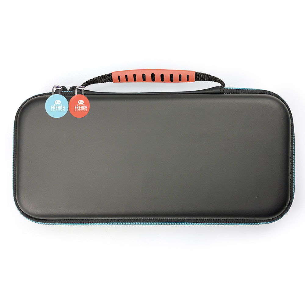 Switch 2 - Sacoche de transport bleu et corail