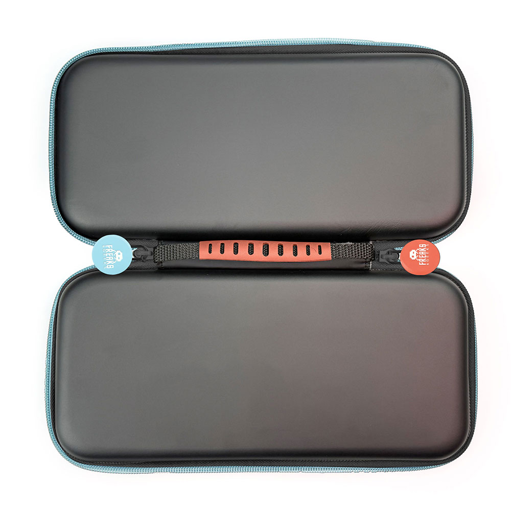 Switch 2 - Sacoche de transport bleu et corail