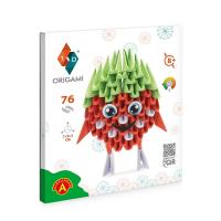 Origami 3D – Kit créatif Fraise – 76 pcs – Image 2