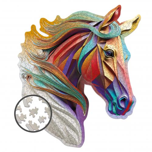 Puzzle en bois – Cheval éthéré – 500 pcs (25 pcs uniques)