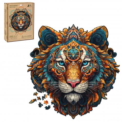 Puzzle en bois – Courage du Tigre– 400 pcs (25 pcs uniques)