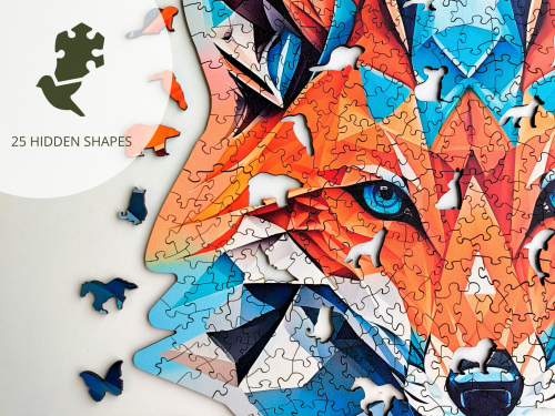 Puzzle en bois – Renard – 500 pcs (25 pces uniques) – Image 3